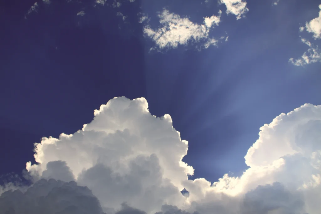 clouds in a blue sky